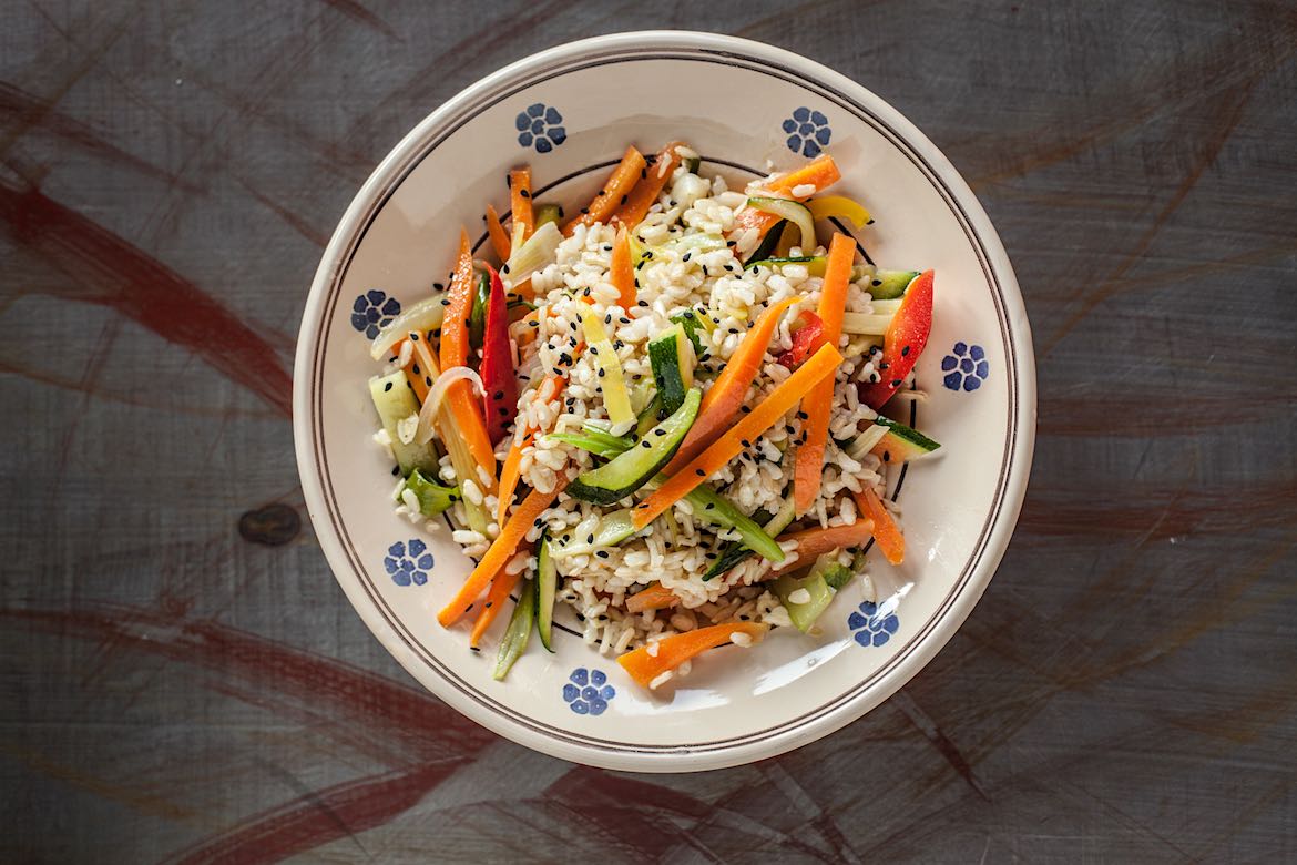 Riso con Verdure e Semi di nigella